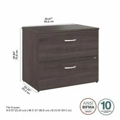 Bush Business Furniture Studio A 2-Drawer Lateral File Cabinet, Locking, Letter/Legal, Storm Gray, 36" (SDF136SGSU-Z) 13 Bush Business Furniture Studio A 2-Drawer Lateral File Cabinet, Locking, Letter/Legal, Storm Gray, 36" (SDF136SGSU-Z) -STAPLES Sales 909B4CDC DDB7 4EAB BE81263C4B69086B sc7