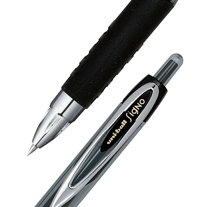Uni-ball Uniball 207 Retractable Gel Pens, Ultra Micro Point, 0.38mm, Black Ink, Dozen (1790922) 4 Uni-ball Uniball 207 Retractable Gel Pens, Ultra Micro Point, 0.38mm, Black Ink, Dozen (1790922) - Image 2