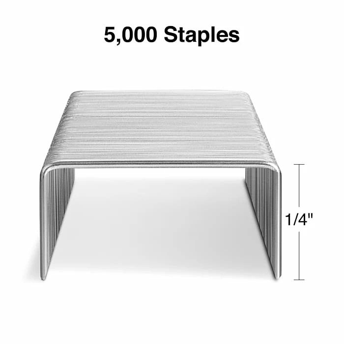 Staples Premium Staples, 1/4" Leg Length, 5000/Box (TR58088) 5 Staples Premium Staples, 1/4" Leg Length, 5000/Box (TR58088) - Image 3