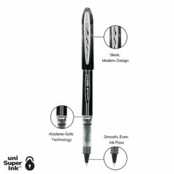 Uni-ball VISION ELITE Rollerball Pen, Micro Point, Black Ink, 4/Pack (69112) 17 Uni-ball VISION ELITE Rollerball Pen, Micro Point, Black Ink, 4/Pack (69112) -STAPLES Sales 9A5BC5DF 0358 452A B423EF514A38B9BE sc7