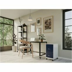 Space Solutions SOHO Smart File 2-Drawer Mobile File Cabinet, Letter Size, Lockable, 26.7"H X 18"D, Pearl White/Navy (25335) 9 Space Solutions SOHO Smart File 2-Drawer Mobile File Cabinet, Letter Size, Lockable, 26.7"H X 18"D, Pearl White/Navy (25335) -STAPLES Sales 9CBDD422 B200 4F8E 9327067CFE547A82 sc7