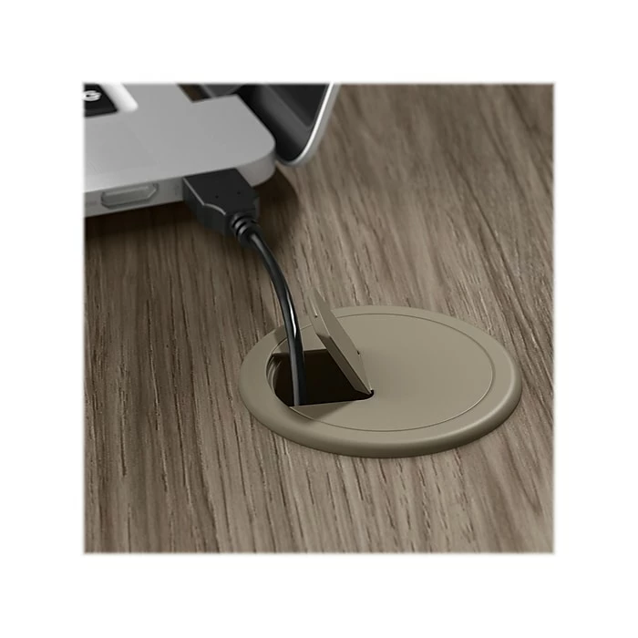 Bush Business Furniture Move 40 28"-48"H Electric Adjustable Standing Desk, Modern Hickory/Black (M4S6030MHBK) 9 Bush Business Furniture Move 40 28"-48"H Electric Adjustable Standing Desk, Modern Hickory/Black (M4S6030MHBK) - Image 7