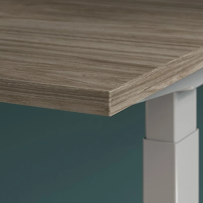 Bush Business Furniture Move 60 Series 27"-48" Adjustable Standing Desk, Modern Hickory/Cool Gray Metallic (M6S6030MHSK) 10 Bush Business Furniture Move 60 Series 27"-48" Adjustable Standing Desk, Modern Hickory/Cool Gray Metallic (M6S6030MHSK) - Image 8