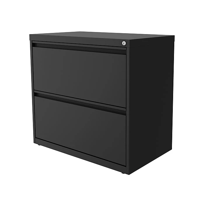 Hirsh Lateral 101 2-Drawer Lateral File Cabinet, Letter/Legal Size, Lockable, 27.75"H X 30"W X 17.63"D, Charcoal (24084) 5 Hirsh Lateral 101 2-Drawer Lateral File Cabinet, Letter/Legal Size, Lockable, 27.75"H X 30"W X 17.63"D, Charcoal (24084) - Image 3