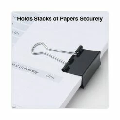 Universal 5/8" Capacity Binder Clips, 1 1/4" Width, Dozen (UNV10210) 14 Universal 5/8" Capacity Binder Clips, 1 1/4" Width, Dozen (UNV10210) -STAPLES Sales B12FCB93 FE04 415D 98C5C86336086B74 sc7