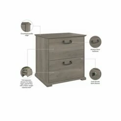 Bush Furniture Homestead 2-Drawer Lateral File Cabinet, Letter/Legal Size, Lockable, 30"H, Driftwood Gray (HOF129DG-03) 12 Bush Furniture Homestead 2-Drawer Lateral File Cabinet, Letter/Legal Size, Lockable, 30"H, Driftwood Gray (HOF129DG-03) -STAPLES Sales B188E7DA 7203 42B8 9E63F28CCF8A47DF sc7