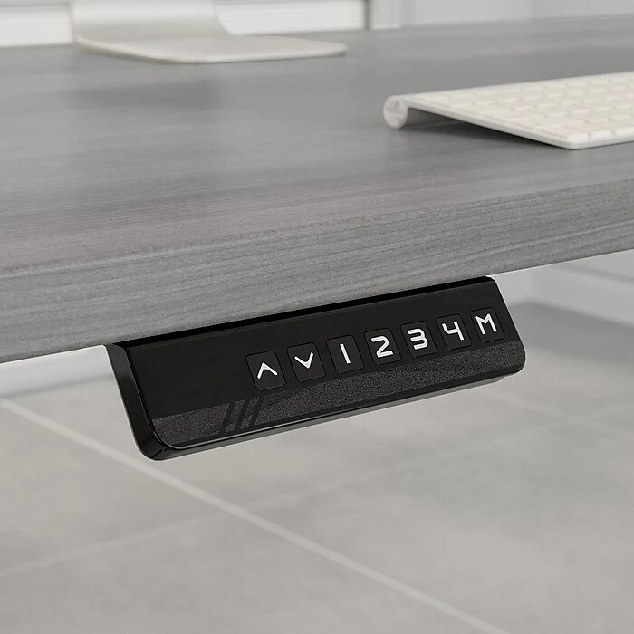 Bush Business Furniture Move 60 Series 27"-48" Adjustable Standing Desk, Platinum Gray/Black Powder Coat (M6S4824PGBK) 9 Bush Business Furniture Move 60 Series 27"-48" Adjustable Standing Desk, Platinum Gray/Black Powder Coat (M6S4824PGBK) - Image 7