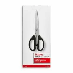 Staples 8" Pointed Tip Stainless Steel Scissors, Straight Handle, Right & Left Handed, 2/Pack (TR55043) 11 Staples 8" Pointed Tip Stainless Steel Scissors, Straight Handle, Right & Left Handed, 2/Pack (TR55043) -STAPLES Sales BAF3E3B2 B188 4E37 87D7D1707DD9DBDC sc7