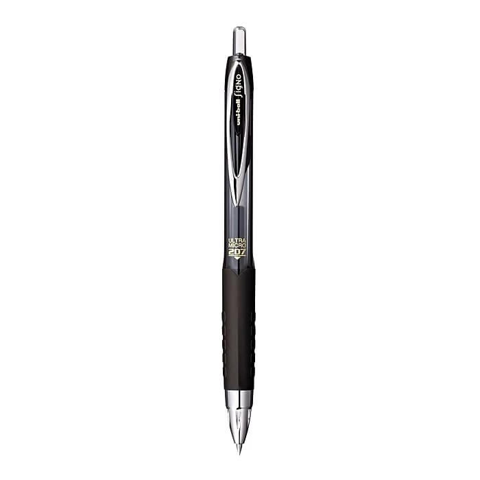 Uni-ball Uniball 207 Retractable Gel Pens, Ultra Micro Point, 0.38mm, Black Ink, Dozen (1790922) 5 Uni-ball Uniball 207 Retractable Gel Pens, Ultra Micro Point, 0.38mm, Black Ink, Dozen (1790922) - Image 3