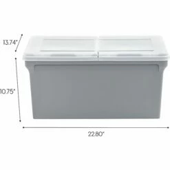 Iris Plastic File Box With Split Lid, Letter Size, Gray, 4/Pack (500167) 16 Iris Plastic File Box With Split Lid, Letter Size, Gray, 4/Pack (500167) -STAPLES Sales BE539C2E 6491 492D 9C99F093A76F0963 sc7