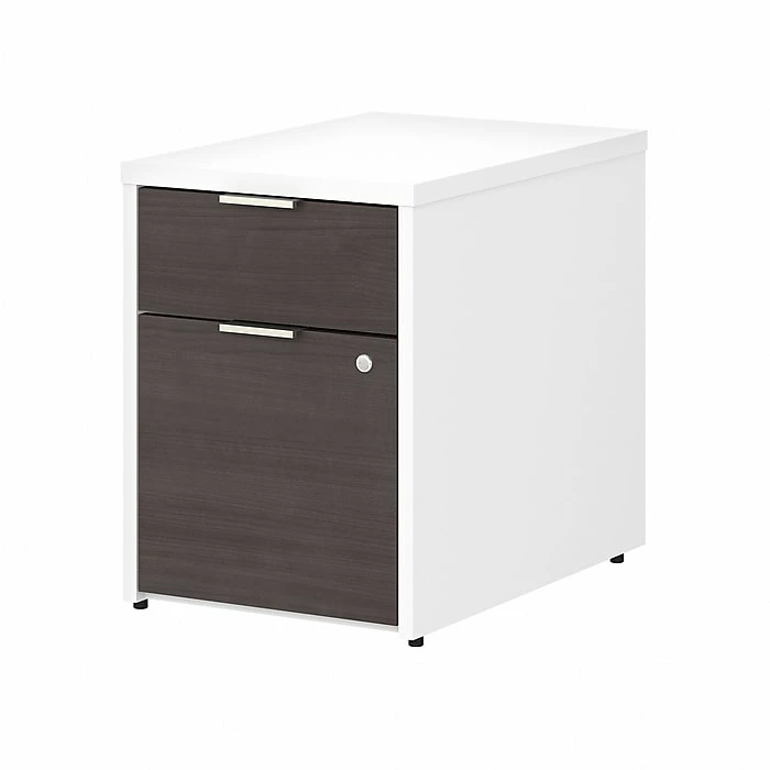Bush Business Furniture Jamestown 2-Drawer Vertical File Cabinet, Locking, Letter/Legal, Storm Gray/White, 23.66" (JTF116SGWHSU) 3 Bush Business Furniture Jamestown 2-Drawer Vertical File Cabinet, Locking, Letter/Legal, Storm Gray/White, 23.66" (JTF116SGWHSU)