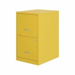 Space Solutions SOHO Smart File 2-Drawer File Cabinet, Letter Size, Lockable, 24.5"H X 14.25"W X 18"D, Goldfinch (25272) -STAPLES Sales C6731BFE BA85 4F6D BEE0BDC96A0C2E8D sc7