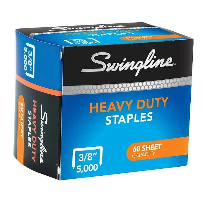 Swingline Heavy Duty Staples, 3/8" Length, 5,000/Box (79398) 4 Swingline Heavy Duty Staples, 3/8" Length, 5,000/Box (79398) - Image 2