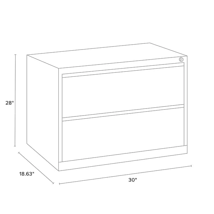 Staples Commercial 2 File Drawers Lateral File Cabinet, Locking, Putty/Beige, Letter/Legal, 30"W (20067D) 9 Staples Commercial 2 File Drawers Lateral File Cabinet, Locking, Putty/Beige, Letter/Legal, 30"W (20067D) - Image 7