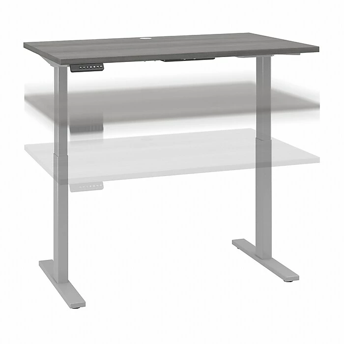Bush Business Furniture Move 60 27"-48" Adjustable Standing Desk, Platinum Gray/Cool Gray Metallic (M6S4824PGSK) 3 Bush Business Furniture Move 60 27"-48" Adjustable Standing Desk, Platinum Gray/Cool Gray Metallic (M6S4824PGSK)