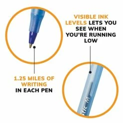 BIC Round Stic Xtra-Life Ballpoint Pen, Medium Point, 1.0mm, Blue Ink, Dozen (20120/GSM11BL) -STAPLES Sales CCA66B60 B2CF 412C 9E6129E35472C408 sc7