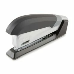 Staples One-Touch Desktop Stapler, 28 Sheet Capacity, Black/Silver, 500 (44426)