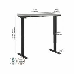 Bush Business Furniture Move 40 28"-48"H Electric Adjustable Standing Desk, Platinum Gray/Black (M4S4824PGBK) 14 Bush Business Furniture Move 40 28"-48"H Electric Adjustable Standing Desk, Platinum Gray/Black (M4S4824PGBK) -STAPLES Sales CF628C9C 7A09 4818 BBF2AB43535B832E sc7