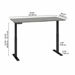 Bush Business Furniture Move 60 Series 27"-48" Adjustable Standing Desk, Platinum Gray/Black (M6S6030PGBK) -STAPLES Sales D3CEB371 311A 4CA9 A2C638B604E1FB57 sc7