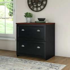 Bush Furniture Fairview Lateral File Cabinet, Antique Black/Hansen Cherry (WC53981-03) 11 Bush Furniture Fairview Lateral File Cabinet, Antique Black/Hansen Cherry (WC53981-03) -STAPLES Sales D4F435CC DE17 476E AB205464064216D0 sc7