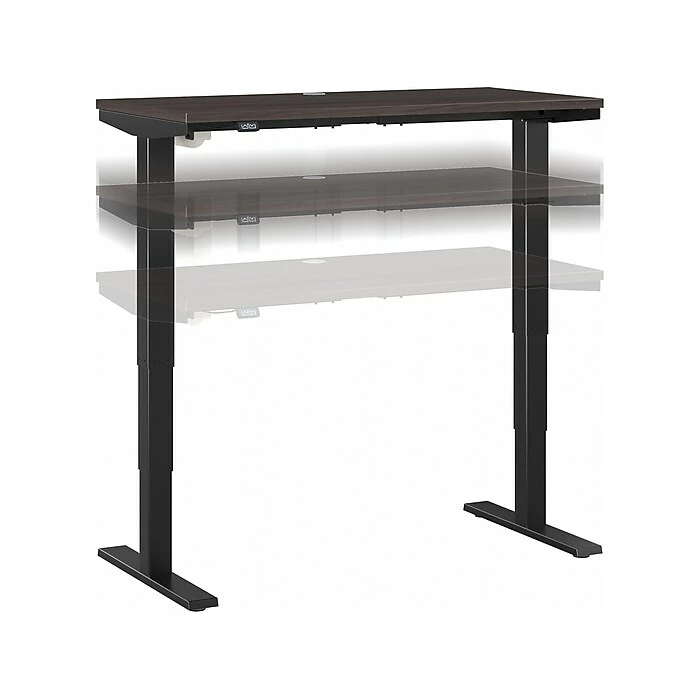 Bush Business Furniture Move 40 28"-48"H Electric Adjustable Standing Desk, Storm Gray/Black (M4S4824HCBK) 3 Bush Business Furniture Move 40 28"-48"H Electric Adjustable Standing Desk, Storm Gray/Black (M4S4824HCBK)