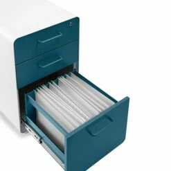 Poppin Stow 3-Drawer Vertical Locking File Cabinet, White & Slate Blue, 16" (106039) 11 Poppin Stow 3-Drawer Vertical Locking File Cabinet, White & Slate Blue, 16" (106039) -STAPLES Sales DE29B9C4 C52F 4A07 8D5289D3B71D7060 sc7
