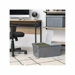 Iris Plastic File Box With Split Lid, Letter Size, Gray, 4/Pack (500167) 17 Iris Plastic File Box With Split Lid, Letter Size, Gray, 4/Pack (500167) -STAPLES Sales E0AC10F0 B0C0 4A91 883174190C1E4D9F sc7