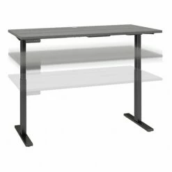 Bush Business Furniture Move 60 Series 27"-48" Adjustable Standing Desk, Platinum Gray/Black (M6S6030PGBK)