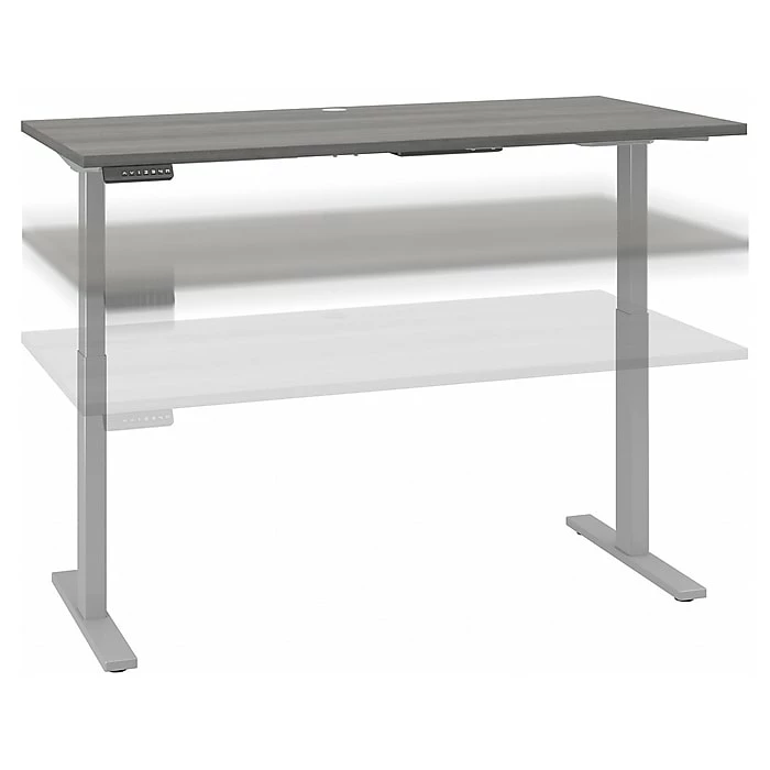 Bush Business Furniture Move 60 Series 27"-47"H Adjustable Standing Desk, Platinum Gray/Cool Gray Metallic (M6S6030PGSK) 3 Bush Business Furniture Move 60 Series 27"-47"H Adjustable Standing Desk, Platinum Gray/Cool Gray Metallic (M6S6030PGSK)