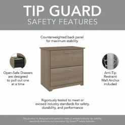 Bush Furniture Cabot 2-Drawer Lateral File Cabinet, Letter/Legal, Ash Gray, 31" (WC31280) 14 Bush Furniture Cabot 2-Drawer Lateral File Cabinet, Letter/Legal, Ash Gray, 31" (WC31280) -STAPLES Sales EE3B9D6B 3DAD 41D9 A0AB5DCE6F074526 sc7