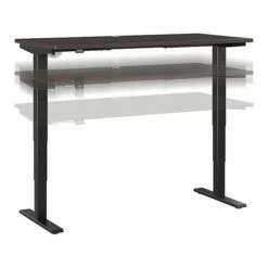 Bush Business Furniture Move 40 28"-48"H Electric Adjustable Standing Desk, Storm Gray/Black (M4S6030SGBK)