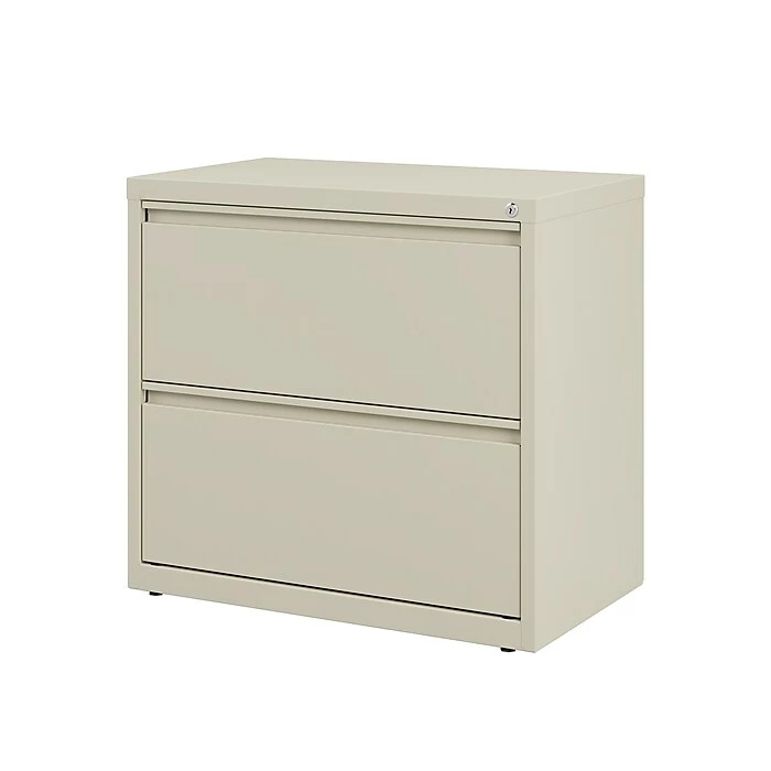 Staples Commercial 2 File Drawers Lateral File Cabinet, Locking, Putty/Beige, Letter/Legal, 30"W (20067D) 6 Staples Commercial 2 File Drawers Lateral File Cabinet, Locking, Putty/Beige, Letter/Legal, 30"W (20067D) - Image 4