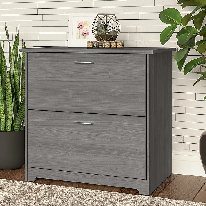 Bush Furniture Cabot 2 Drawer Lateral File Cabinet, Modern Gray (WC31380) 4 Bush Furniture Cabot 2 Drawer Lateral File Cabinet, Modern Gray (WC31380) - Image 2