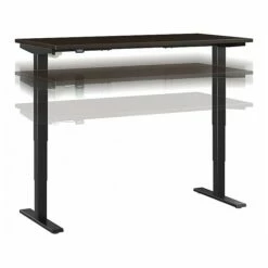 Bush Business Furniture Move 40 28"-48" Adjustable Standing Desk, Mocha Cherry/Black (M4S6030MRBK)