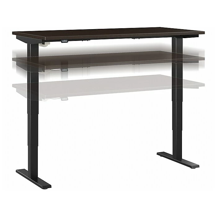 Bush Business Furniture Move 40 28"-48" Adjustable Standing Desk, Mocha Cherry/Black (M4S6030MRBK) 3 Bush Business Furniture Move 40 28"-48" Adjustable Standing Desk, Mocha Cherry/Black (M4S6030MRBK)