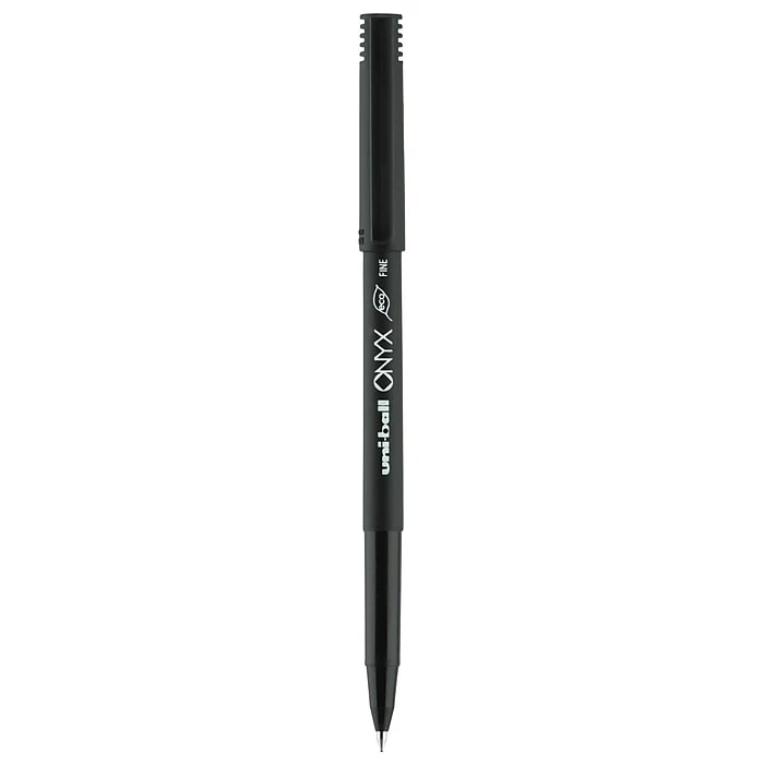 Uni-ball Uniball Onyx Rollerball Pens, Fine Point, 0.7mm, Black Ink, Dozen (60143) 5 Uni-ball Uniball Onyx Rollerball Pens, Fine Point, 0.7mm, Black Ink, Dozen (60143) - Image 3