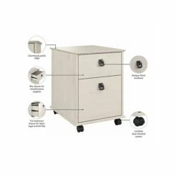 Bush Furniture Homestead 2-Drawer Mobile File Cabinet, Letter/Legal Size, Linen White Oak (HOF117LW-03) 12 Bush Furniture Homestead 2-Drawer Mobile File Cabinet, Letter/Legal Size, Linen White Oak (HOF117LW-03) -STAPLES Sales F6C11E87 BB5D 4617 867FB30BCE3A0162 sc7