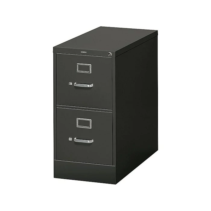 HON 310 Series 2-Drawer Vertical File Cabinet, Locking, Letter, Black, 26.5"D (HON312PP) 4 HON 310 Series 2-Drawer Vertical File Cabinet, Locking, Letter, Black, 26.5"D (HON312PP) - Image 2