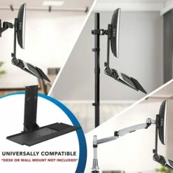 Mount-It! Monitor And Keyboard Wall Mount, Height Adjustable Standing Keyboard Tray, 25" W Tray, VESA Mount Required (MI-7915) 17 Mount-It! Monitor And Keyboard Wall Mount, Height Adjustable Standing Keyboard Tray, 25" W Tray, VESA Mount Required (MI-7915) -STAPLES Sales F9F8306B E65A 4957 B676D943C47C7169 sc7
