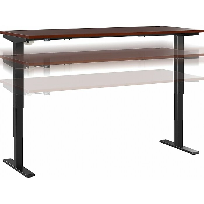 Bush Business Furniture Move 40 28"-48" Adjustable Standing Desk, Hansen Cherry/Black (M4S7230HCBK) 3 Bush Business Furniture Move 40 28"-48" Adjustable Standing Desk, Hansen Cherry/Black (M4S7230HCBK)