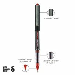 Uni-ball Uniball Vision Rollerball Pen, Micro Point, 0.5mm, Red Ink, 12/Pack (60117) 17 Uni-ball Uniball Vision Rollerball Pen, Micro Point, 0.5mm, Red Ink, 12/Pack (60117) -STAPLES Sales FC00AF33 1A9F 4572 AC5F81584AB79D53 sc7