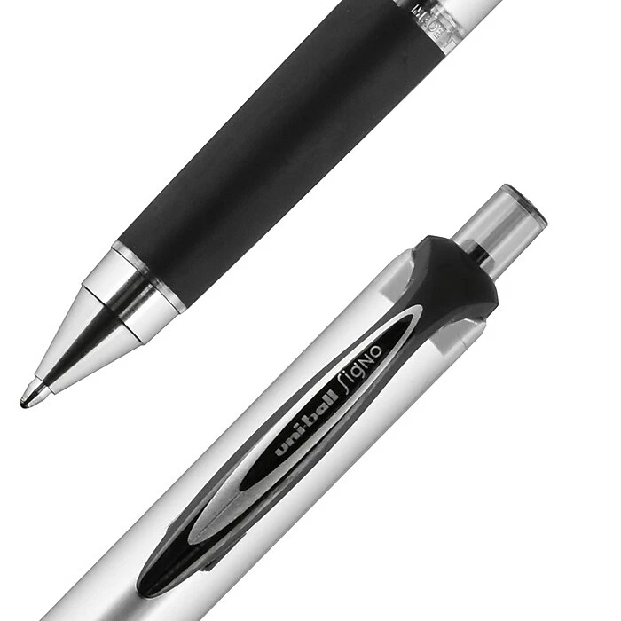 Uni-ball Uniball 207 Impact Retractable Gel Pens, Bold Point, 1.0mm, Black Ink (65870) 4 Uni-ball Uniball 207 Impact Retractable Gel Pens, Bold Point, 1.0mm, Black Ink (65870) - Image 2