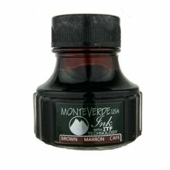 Monteverde Fountain Pen Ink Bottle Refills, 90ML, Brown