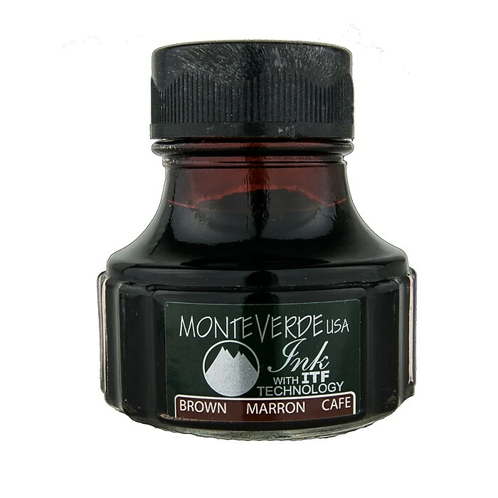 Monteverde Fountain Pen Ink Bottle Refills, 90ML, Brown 3 Monteverde Fountain Pen Ink Bottle Refills, 90ML, Brown