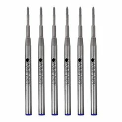 Monteverde® Fine Gel Ballpoint Refill For Montblanc Gel Ballpoint Pens, 6/Pack, Blue
