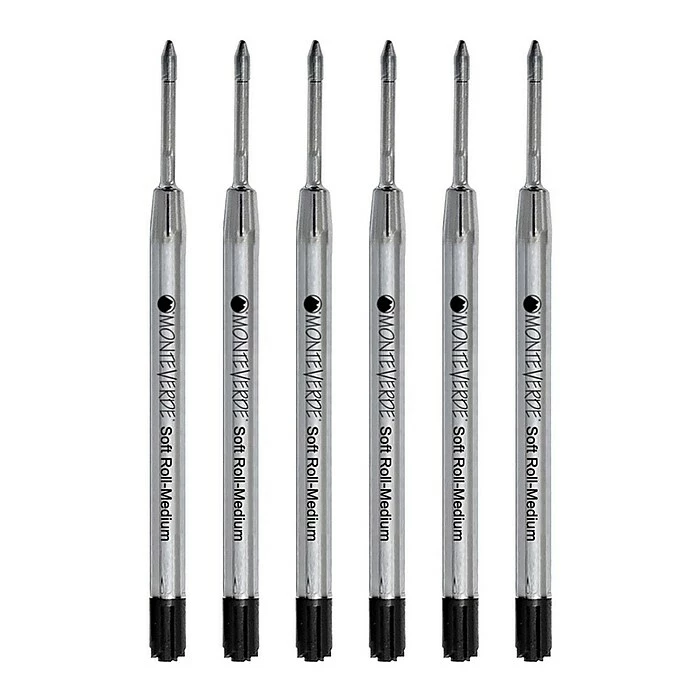 Monteverde Ballpoint Refill For Parker Ballpoint Pens, Medium Point, Black Ink, 6/Pack (P133BK) 3 Monteverde Ballpoint Refill For Parker Ballpoint Pens, Medium Point, Black Ink, 6/Pack (P133BK)