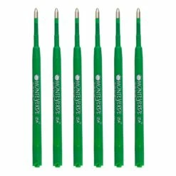 Monteverde® PR133BK Medium Ballpoint Refill For Parker Resin Ballpoint Pens, 6/Pack, Green