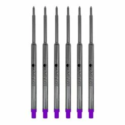 Monteverde® Medium Ballpoint Refill For Waterman Ballpoint Pens, 6/Pack, Purple
