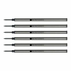 Monteverde® Spring Loaded Fine Liner Refill For Most Capped Rollerball Pens, Black, 6/Pack