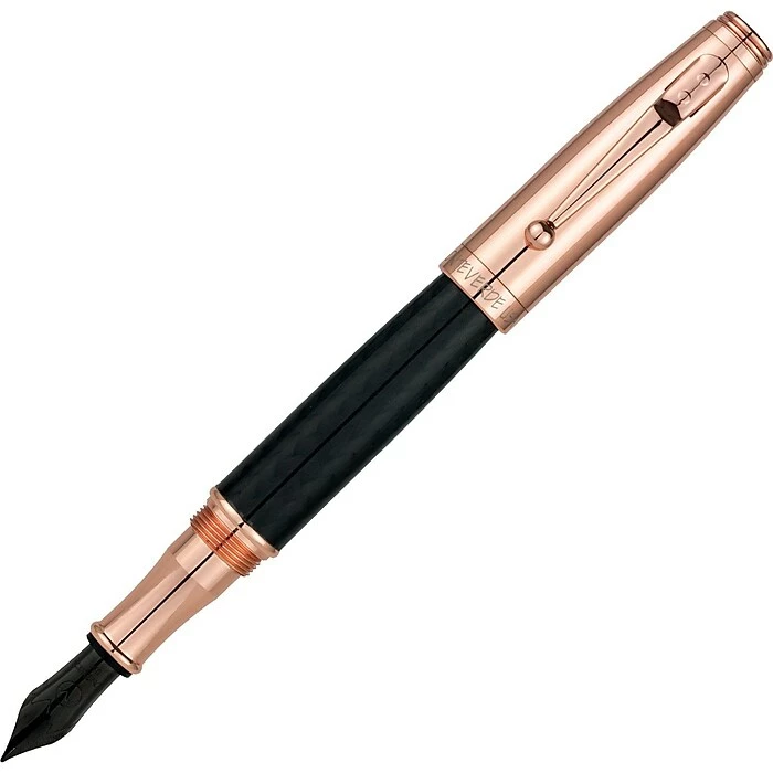 Monteverde® Invincia™ Fountain Pen, Stub Nib, Rose Gold 3 Monteverde® Invincia™ Fountain Pen, Stub Nib, Rose Gold